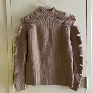 Boston Proper Cut Out Sleeve Sweater